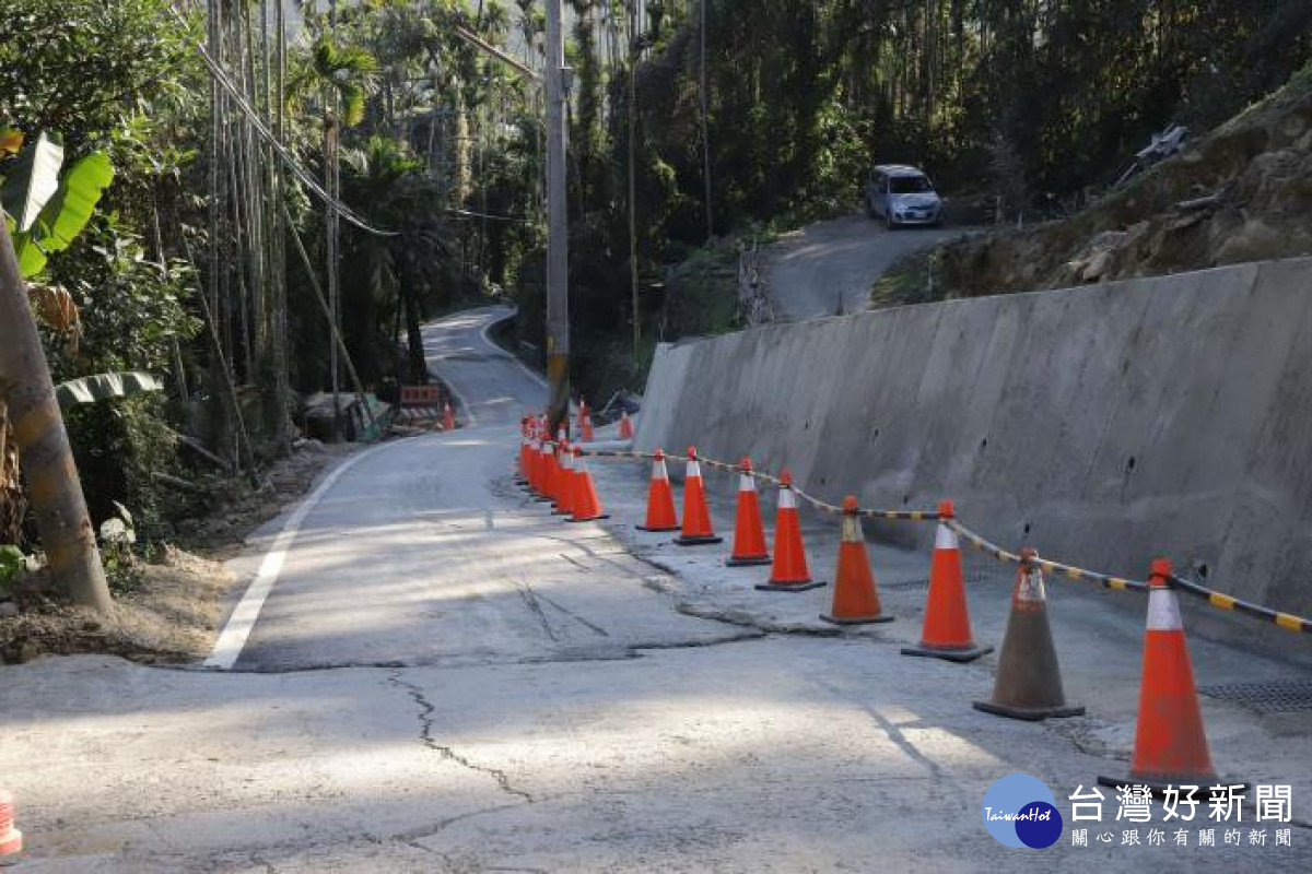 雲林縣府補助274萬辦理華山道路整修,提升用路安全/雲林縣府提供