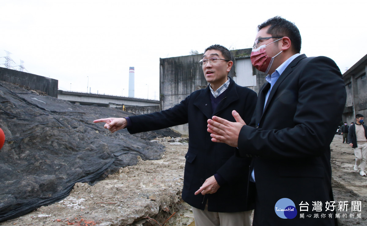 視察台肥基隆廠土方堆置　謝國樑：會以最高標準追究違法傾倒