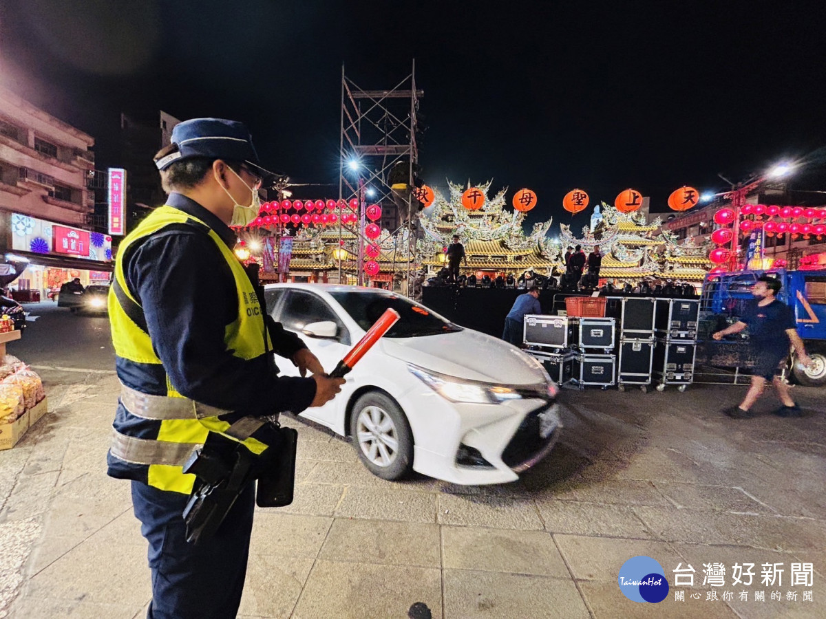 警方提醒參與活動的民眾遵守交通規則，勿違規停車/北港警分局提供