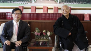 ▲陳其邁深切哀悼，感念星雲大師對佛教、對台灣、對眾生的貢獻。（圖／記者 許高祥 翻攝）