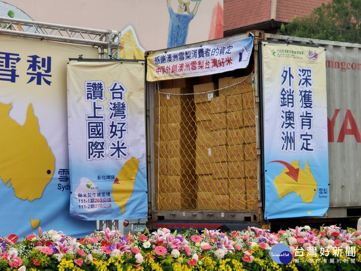 臺灣米讚上國際，「中興米」外銷澳洲180公噸成績亮眼。圖記者鄧富珍攝