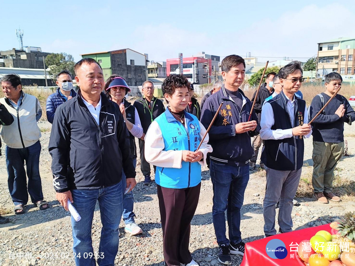 豐原公立網球場興建工程舉辦動工儀式。