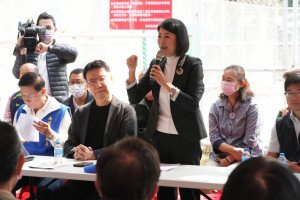 南投縣長許淑華請假相挺林明溱。（國民黨南投縣黨部提供）