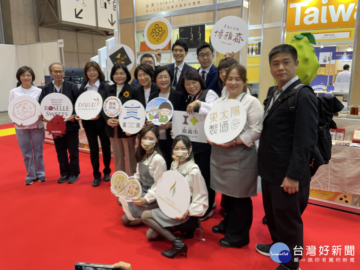 東京國際食品展台灣館開幕式，彰化縣長王惠美帶領農會團隊前進日本展。圖／彰化縣政府提供