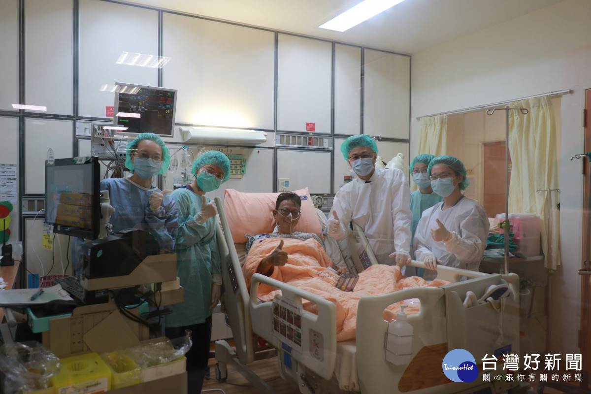 肝臟移植病人術後照護不易，臺中慈濟醫院給予郭先生最妥善的醫療照顧。