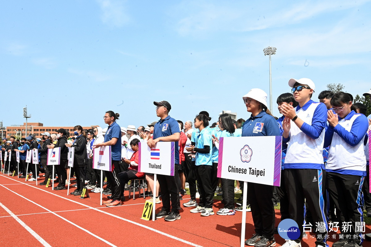 15國200位頂尖射箭好手出席「2023亞洲盃射箭賽第一站暨世界排名賽」開幕式。