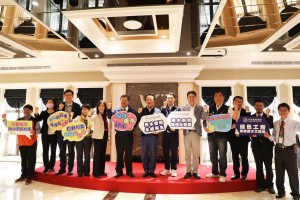 台水公司第五區處在嘉義縣大林鎮大埔美精密機械園區內的佐登妮絲城堡生技園區，舉辦「嘉義地區水情簡報VS節約用水宣導說明會」／陳致愷翻攝
