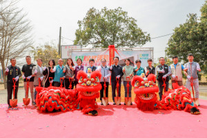 嘉義縣水上鄉全民運動館今天舉行動土儀式／陳致愷翻攝