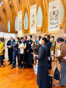 ▲「萬法心生：夏荊山大師佛畫藝術經典展」於高雄慈濟靜思堂盛大登場。（圖／記者 許高祥 翻攝）