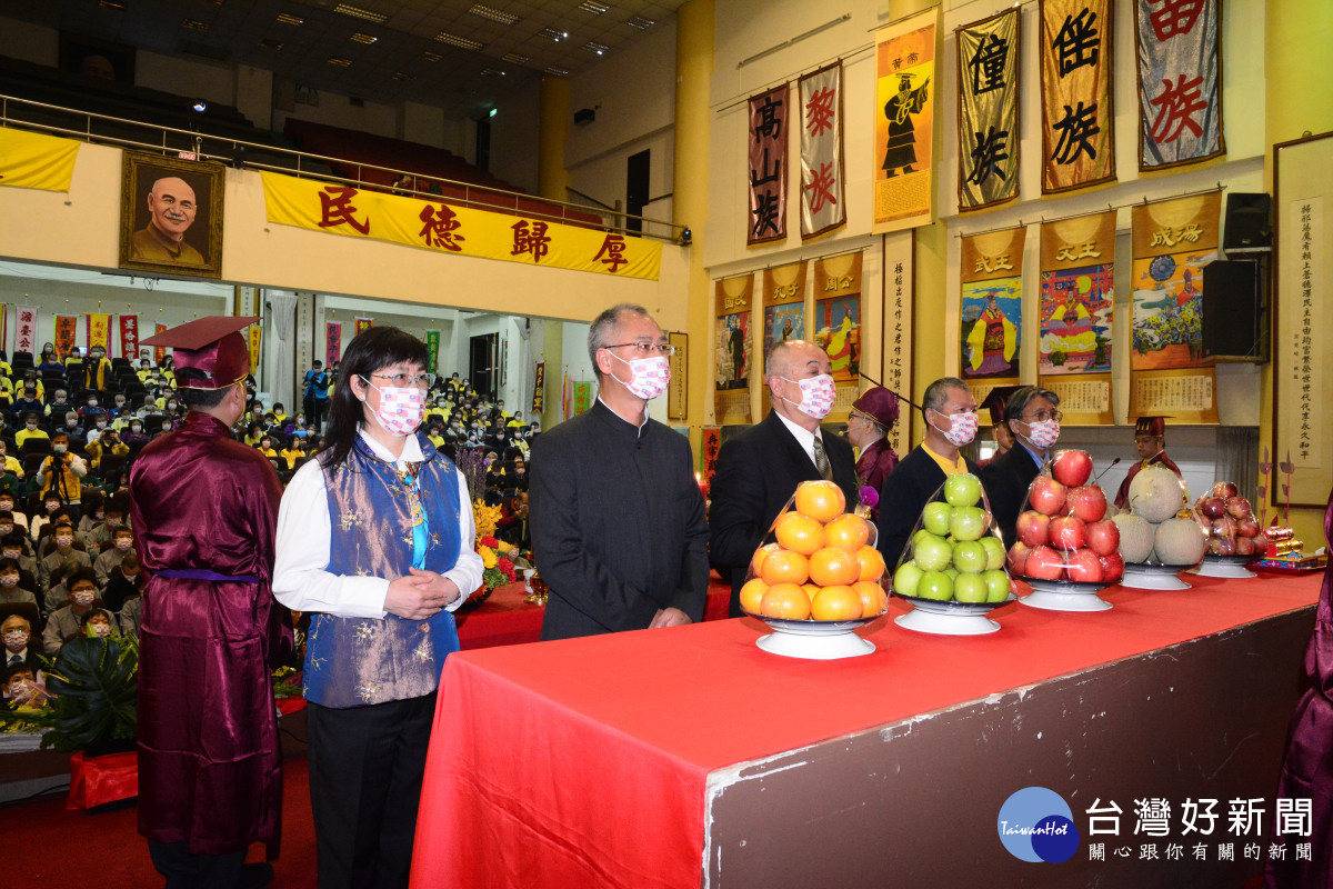 台灣地區各大宗教代表參加2023中華民族海內外祭祖大典。圖／主辦單位提供