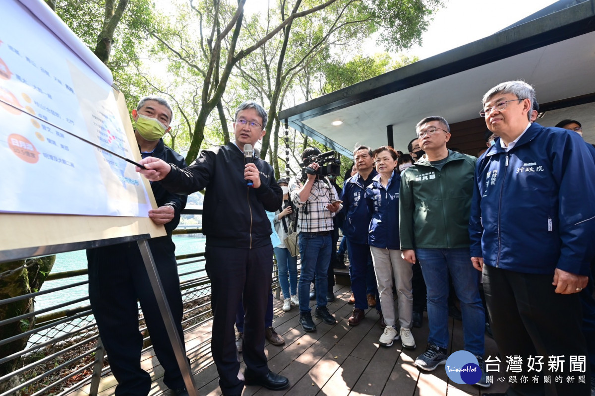 台電公司王耀庭總經理說明馬鞍壩發電情形