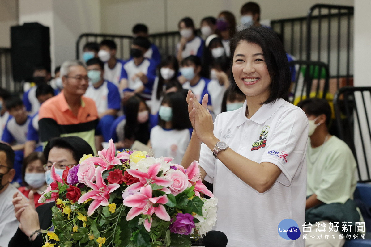 許淑華縣長歡迎各國選手也為他們加油。（縣府提供）