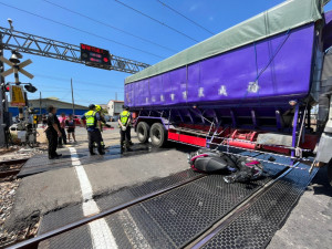 嘉義縣大林鎮湖仔路平交道發生死亡車禍／陳致愷翻攝
