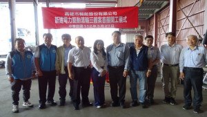 ▲台船舉辦高輪公司「新建電力驅動渡輪三艘案」開工典禮。