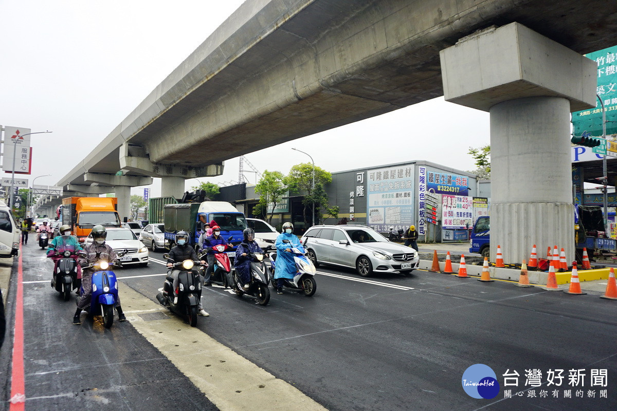 改善蘆竹區中正北路段及鄰近桃園交流道系統交通壅塞問題，桃園市政府完成多項交通工程改善措施。