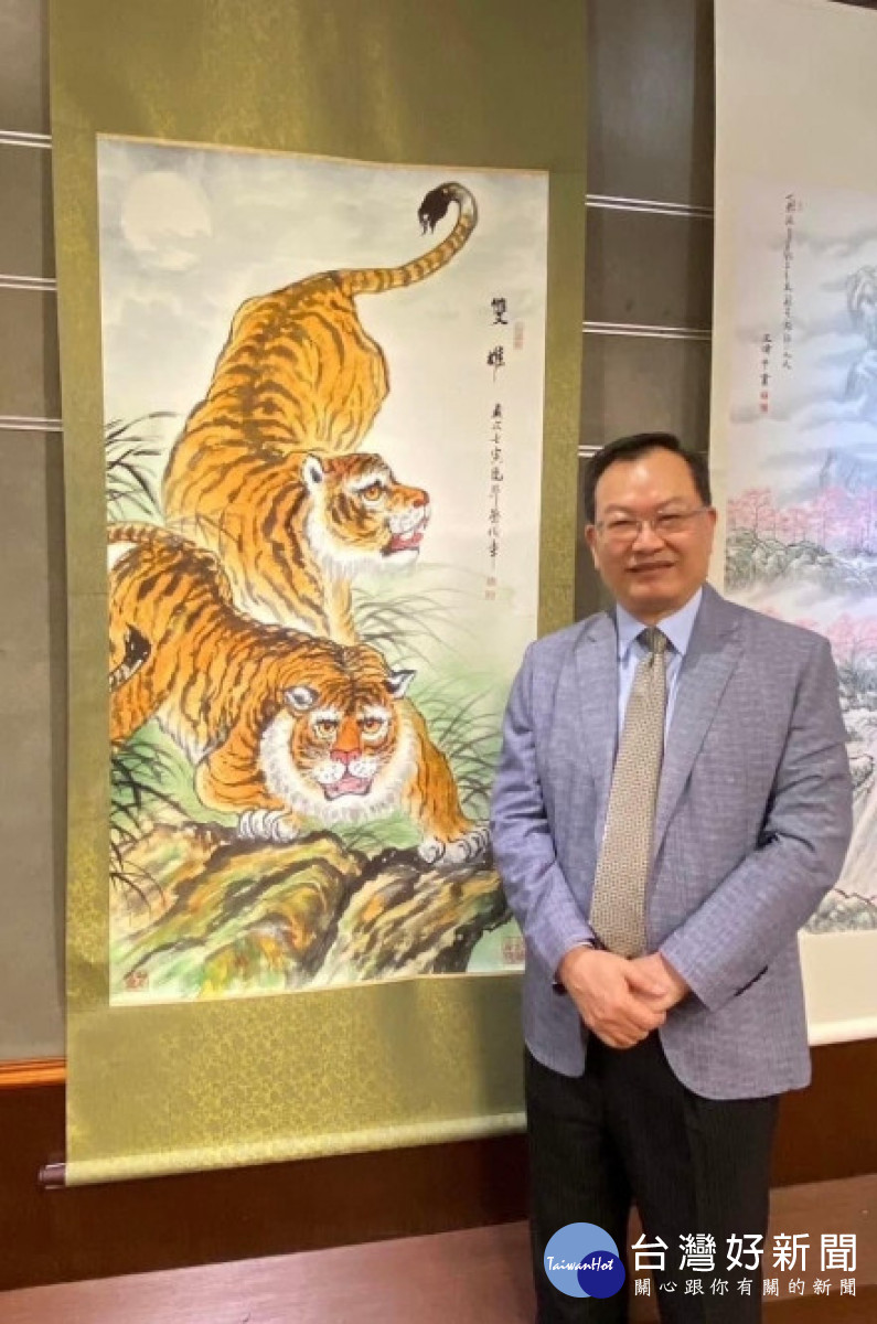 「警界儒將」蔡俊章博士水墨畫展,將於3/31開展/雲林縣警局提供