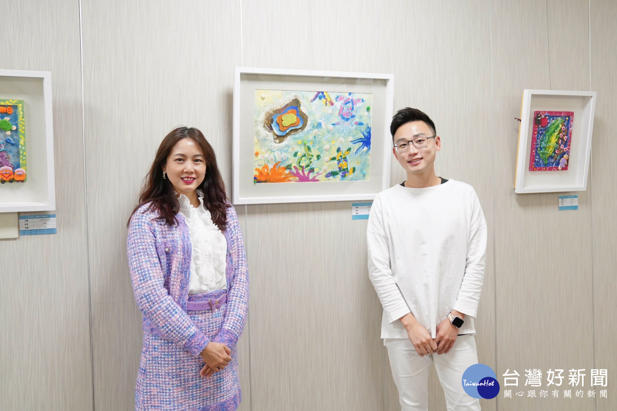 左為執行長張宜真，右為美學王子兒童藝術館負責人廖振凱。