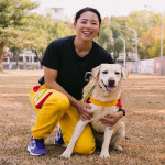 ▲高市政府消防局特別出動超萌的「消防搜救犬」拍攝30秒短片。（圖／記者 許高祥 翻攝）