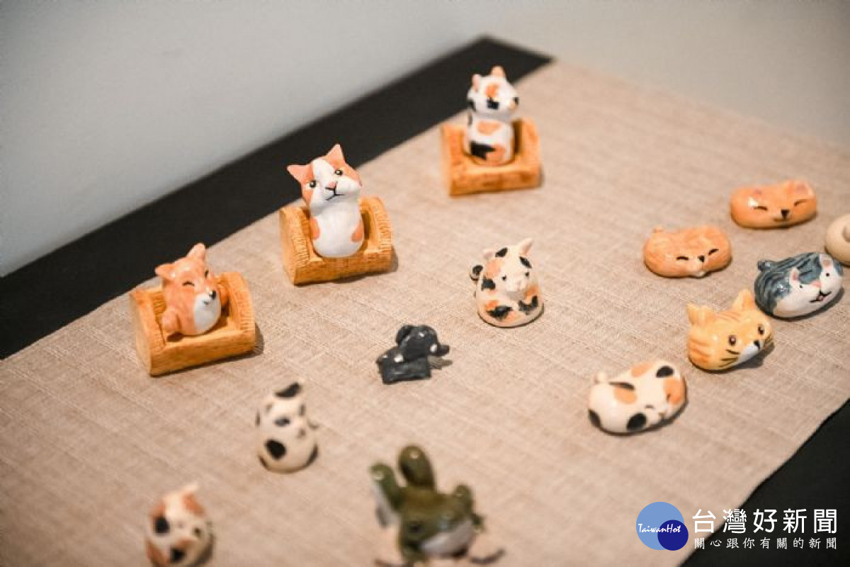 風格多元的陶藝作品，極具藝術家個人色彩。