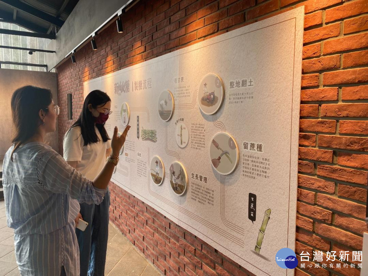 新竹縣寶山鄉觀光休閒產業文化協會導覽製糖流程。<br />
