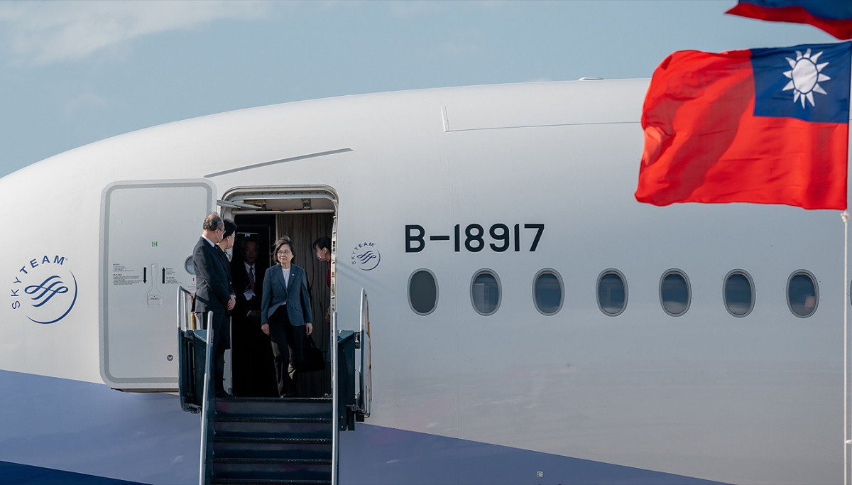 總統蔡英文率團於4月2日抵達貝里斯，進行「民主夥伴共榮之旅」參訪行程。（圖／資料照片，圖源：總統府Flickr）