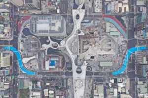 ▲高雄車站站東路彩色標線繪設已正式完成通車。