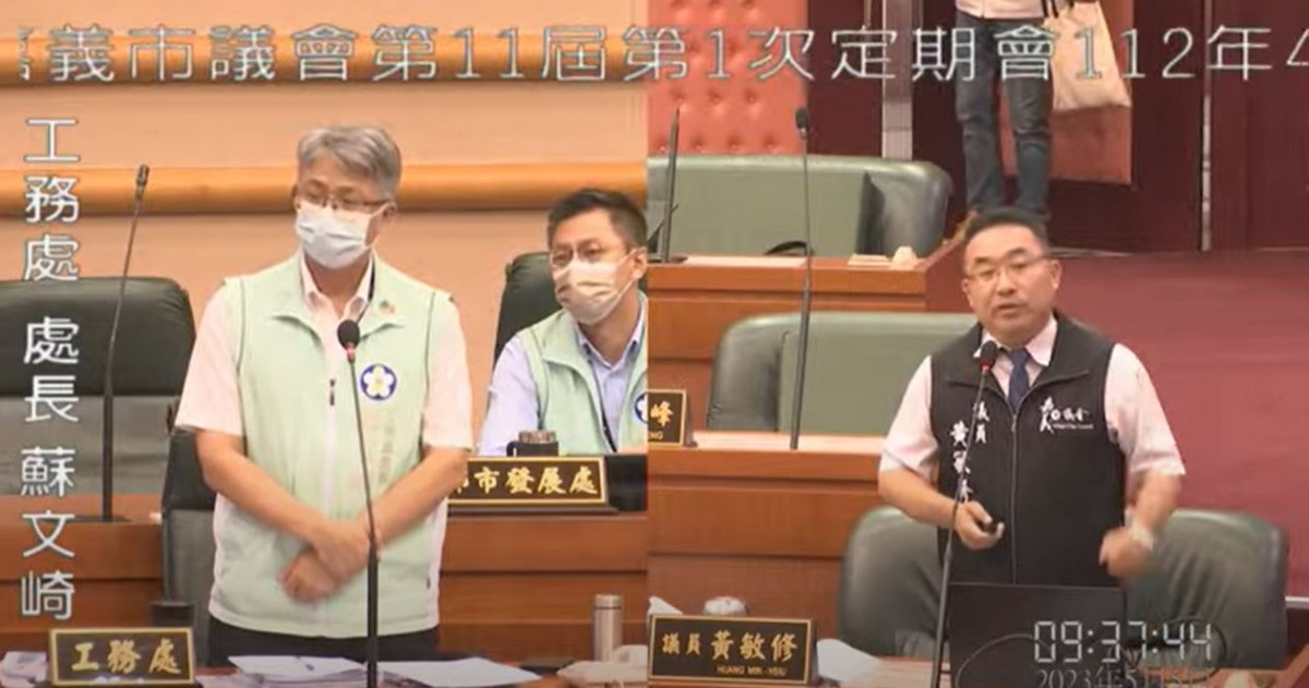 工務處處長蘇文崎澄清，涂前市長任內四年共清淤1萬2千多立方，單位有誤且有三聯單證明，並無造假／陳致愷翻攝<br /><br />

