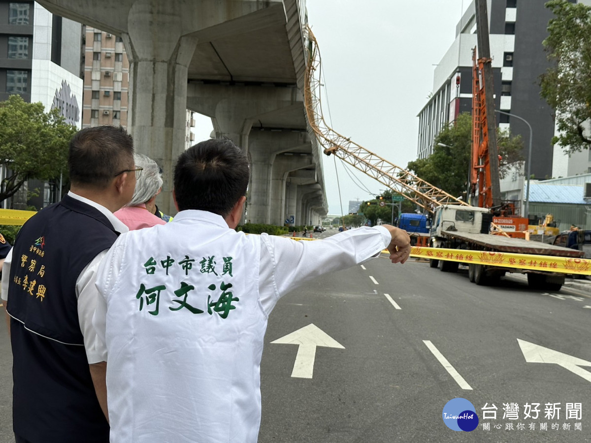 台中市議會民進黨團總召何文海要求市府全力協助罹難者家屬治喪事宜。市議員何文海提供