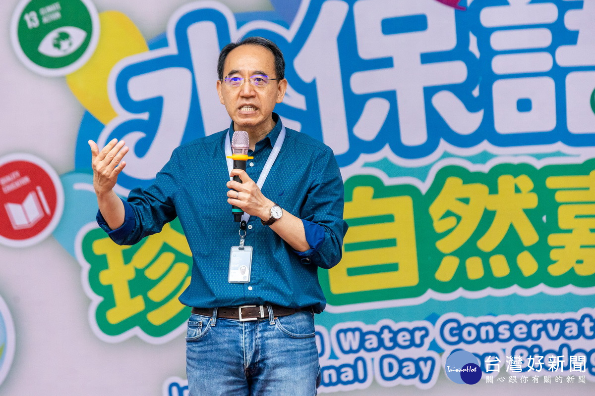 焦館長希望將自然生態保育觀念帶入大家心中。（記者扶小萍攝）