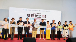 ▲「台積電慈善基金會」高雄就業博覽會，高雄市長陳其邁特別出席參與。