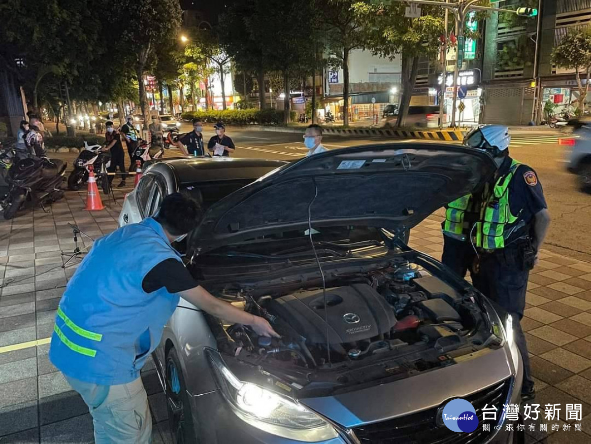 市府跨局處聯手打擊改裝車輛噪音。