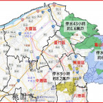 桃園市停水範圍圖。