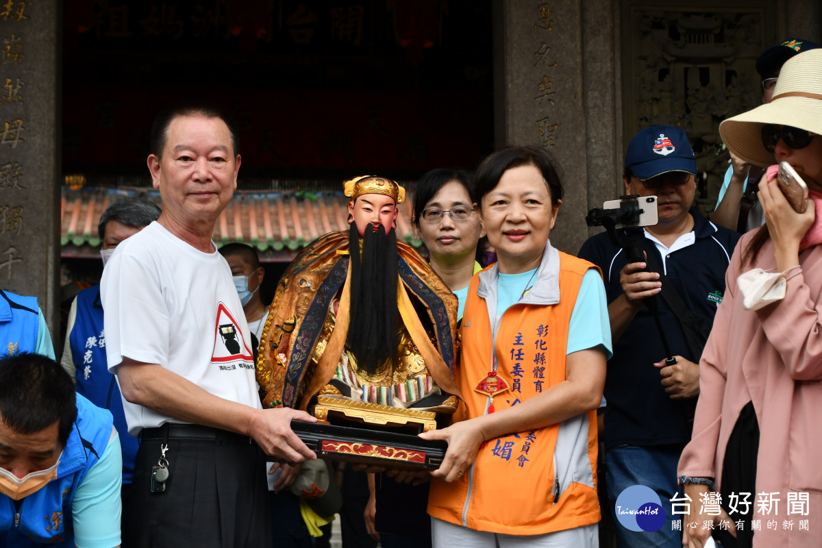 鹿港天后宮水僊尊王。圖／記者鄧富珍攝