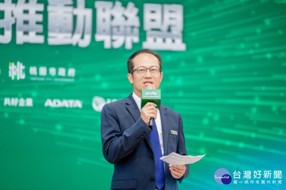 佳世達科技股份有限公司永續長林旺賜致詞。<br />
