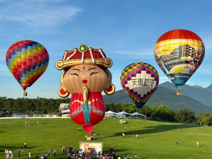 全球獨一無二Q版媽祖造型熱氣球首度亮相　饒慶鈴邀民眾來臺東一睹新球風采（圖／台東縣政府提供）