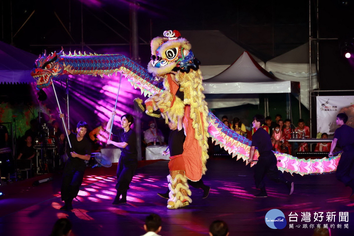 2023閩南文化節中的「桃園國際龍獅邀請賽」。