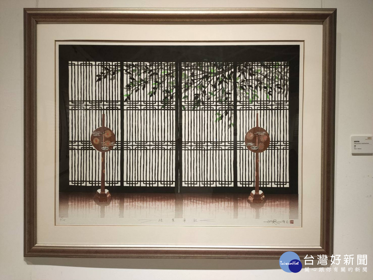 翁倩玉作品「綠葉翠歌」。圖／記者鄧富珍攝