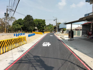 ▲燕巢中路巷道路已開闢完工，直線路型提升交通便捷安全。