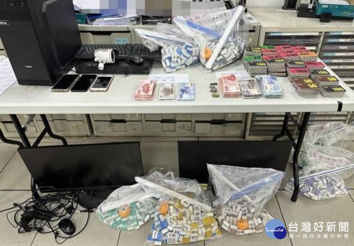 蘆竹警成功破獲休閒社經營賭場。<br />
<br />
