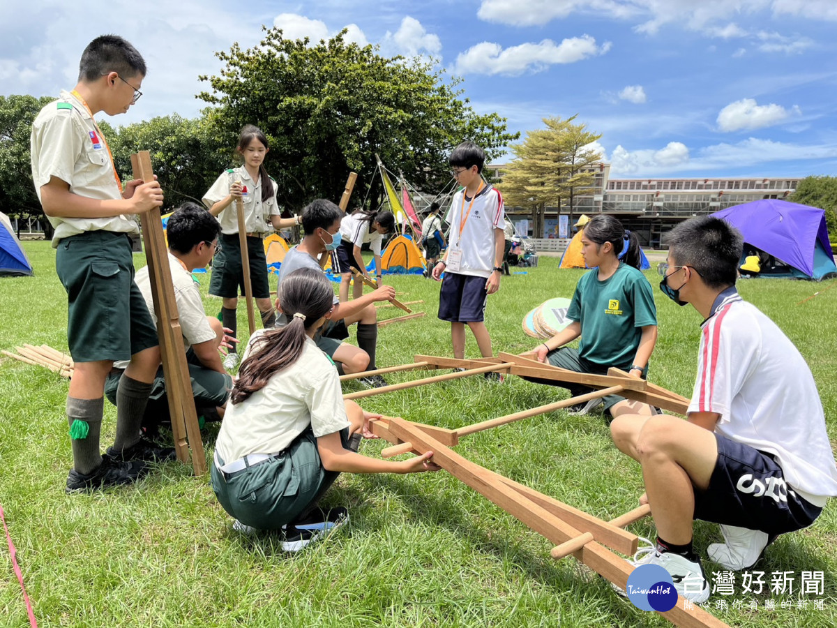 健康活力樂童軍，2023全國國中小學童軍大露營在彰化（童軍活動）。圖／彰化縣政府提供　