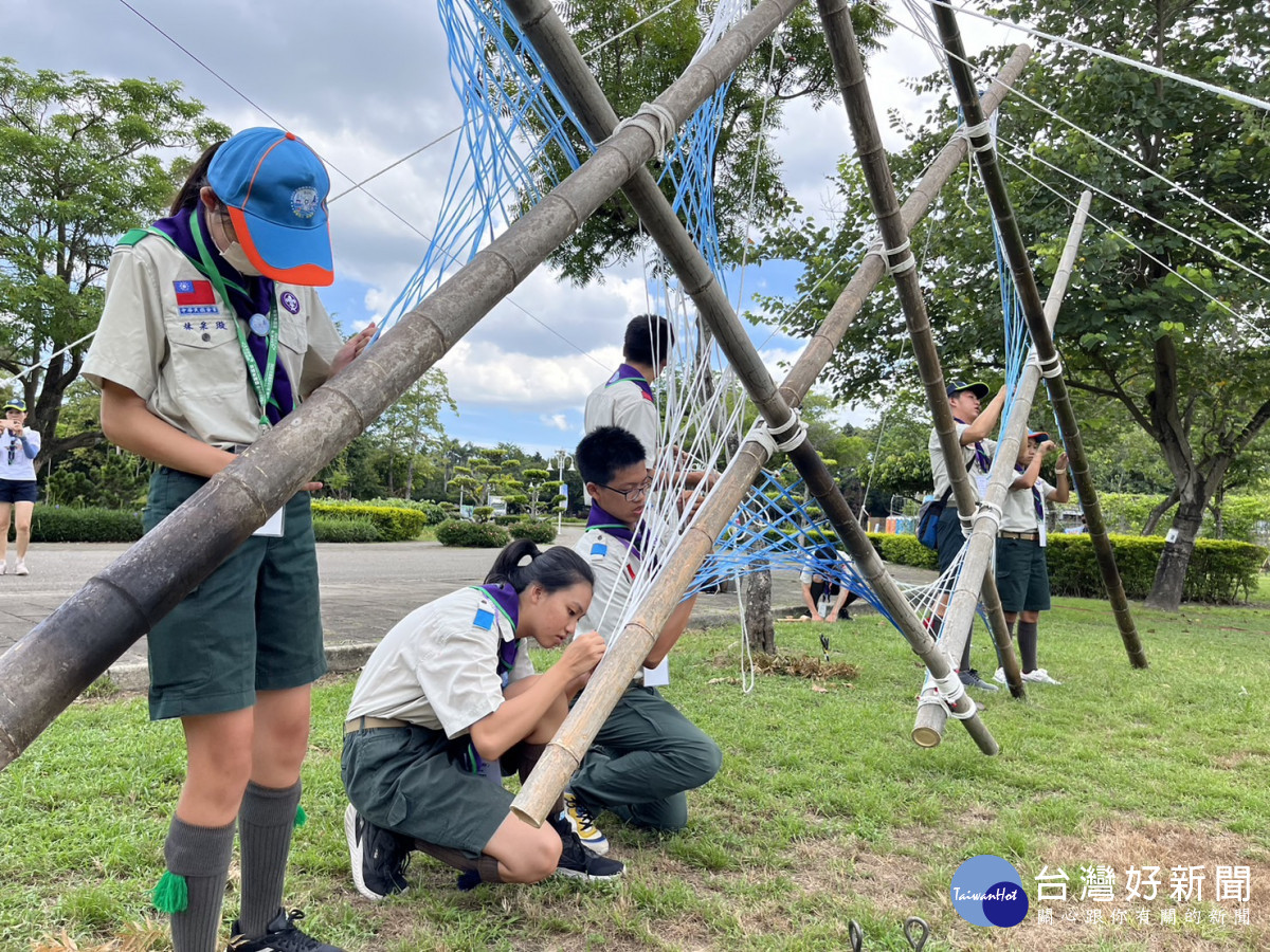 健康活力樂童軍，2023全國國中小學童軍大露營在彰化（童軍活動）。圖／彰化縣政府提供　