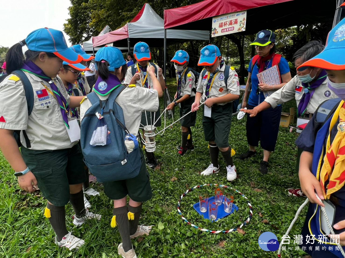 健康活力樂童軍，2023全國國中小學童軍大露營在彰化（童軍活動）。圖／彰化縣政府提供　