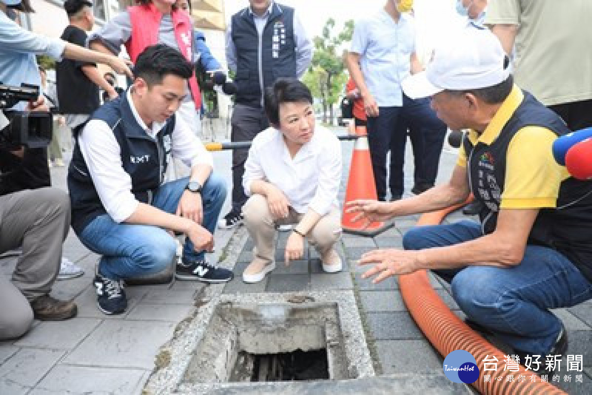 杜蘇芮颱風來襲視察側溝清淤 盧市長 加強戒備