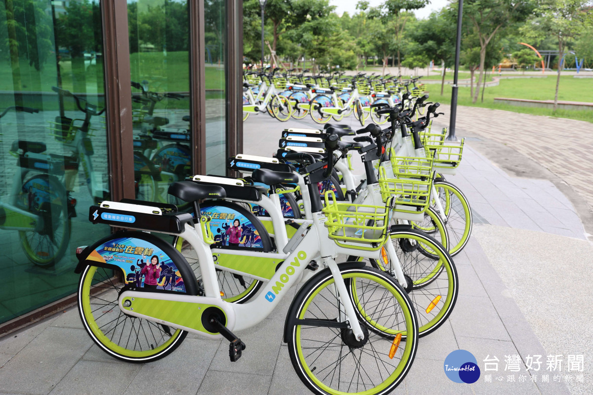 雲林縣公共自行車租賃系統斗六市有20個試辦站點，提供100輛電動輔助自行車／林詩涵翻攝