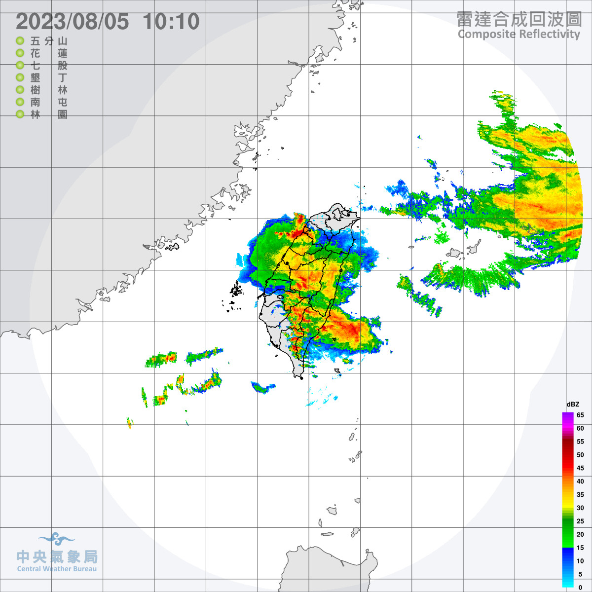 西南風影響　中南部山區嚴防豪大雨