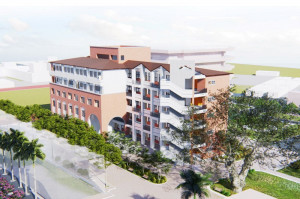 ▲國光中學新建綜合教學大樓模擬圖。