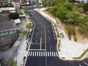 ▲改善後的正義路（九如一路至義勇路）。