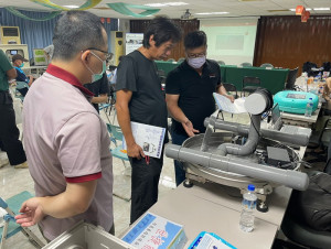 ▲為協助漁民科技養殖，高市海洋局偕高科大辦理智慧養殖管理課程。