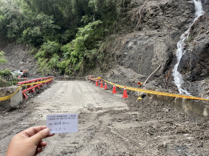 投85線終於搶通。（縣府提供）