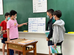 ▲新上國小以「分徑合集、新上線」主題獲選今年教育部「活化教學-分組合作學習的理念推廣與實踐方案」計畫全國績優獎。